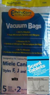 Miele Canister Vacuum Bags Style F J M & Scent Tablets