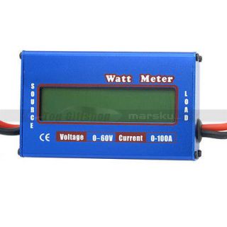 Digital 60V/100A Balance Voltage Power Analyzer Watt Meter Checker 