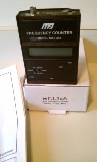 MFJ 346 LCD Frequency Counter 1 600 Mhz NOS Ham/CB works with MFJ SWR 