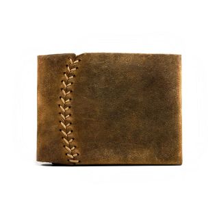 Bifold Leather Wallet Mens Women Leather Wallet Cash Card Handmade 