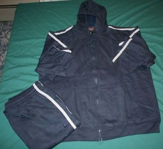 NAVY BLUE WARM UP JOGGING TRACK SUIT NWT WOMENS LARGE, 