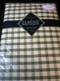 FLANNEL BACKED VINYL CHECK TABLECLOTHS   ASSORTED COLORS & SIZES  NEW 