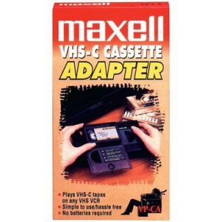   MAXELL 290060 VHS C Cassette Adapter, Play VHSC Tape in a VCR Player