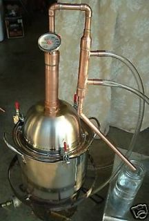 Copper Alcohol Moonshine Ethanol Still E 85 Reflux 2 Gallon Stainless 