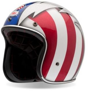 Bell Custom 500 Vintage Motorcycle 3/4 Open Face Helmet Cobra Medium