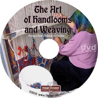 Art of Handlooms Weaving {Vintage How To Books} on DVD
