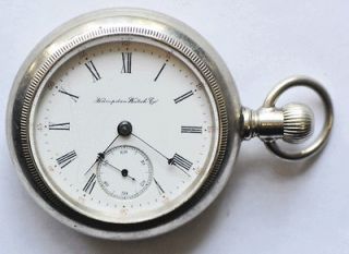 1902 Hampden Dueber Watch Co Size 18 Open Face Side WInder Case SW LS