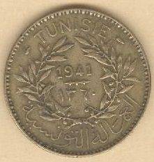 1941 2 francs coin
