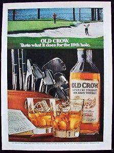 Magazine Print Ad 1973 Old Crow Kentucky Whiskey
