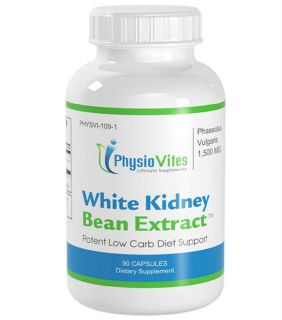 Physio#109  1,500mg White Kidney Bean Extract Carb Blocker low carb 