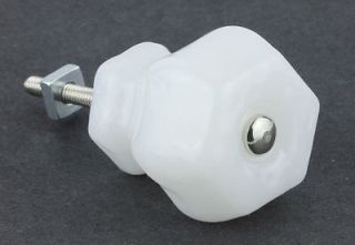 Old Fashion Antique Style Milk White Glass Knobs;Cabinets​;Vanities