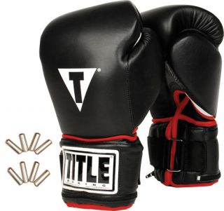Title Power Weighted Super Bag Gloves mma muay thai boxing training 