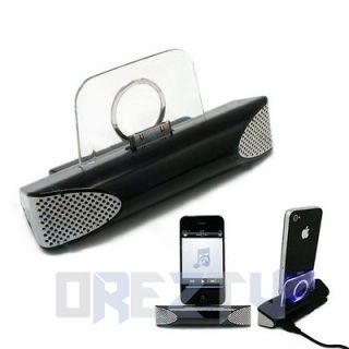   Speaker Charger LED Dock Stand fr Apple iPhone 4S 4 S iPod Nano 6 th
