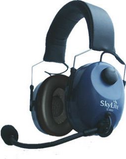 SL 800 SkyLite Aviation Pilot GA Headset, Dual Plug FREE BAG