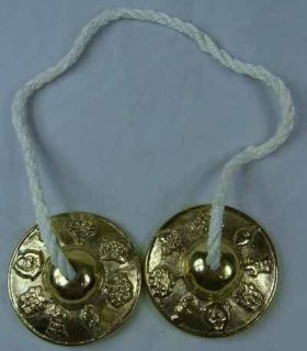 Brass Tibetan Prayer Bells Chimes Cymbols