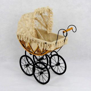 Wicker Doll Carriage Pram Buggy Stroller Suits 16 Doll Eleanor P491