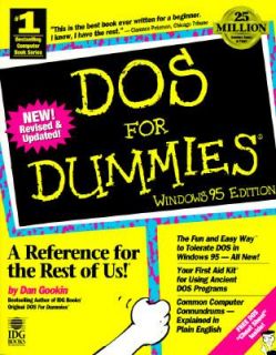 DOS for Dummies, Windows 95 Edition by Dan Gookin 1996, Paperback 