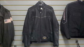 Victory Motorcycles Womens Studded leather jacket Large NO RESERVE!!