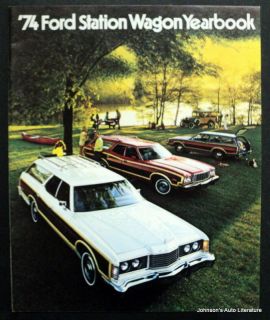 Ford 1974 Station Wagon Yearbook Brochure Model A On Cover Canadian