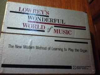 LOWREY WONDERFUL WORLD MUSIC LEARN PLAY ORGAN BOX SET FREE SHIP 