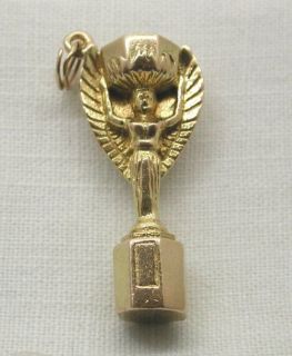 Genuine 1966 World Cup Football Heavy Large 9ct Gold Trophy Charm Or 