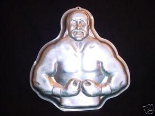   WWF WRESTLER cake pan SPORTS MACHO MAN metal mold WRESTLING Hulk Hogan