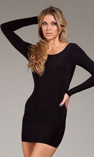 Rodeo Dr.   Long sleeve fitted mini dress with sequin
