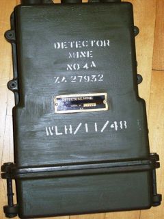 Original World War 2 Mine Detector   WW2   No. 4A ZA 27932
