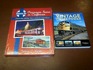 Book Set Passenger Trains Vintage Diesel Power Amtrak by Dorin 