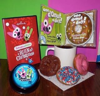 Hallmark hoops & yoyo RUIN Christmas DVD One Donut Music CD what a 