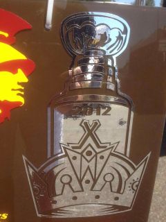 Stanley Cup Champion Kings Logo LA Crown Car Window Vinyl Sticker 