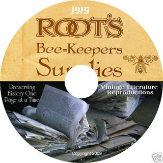 1915 Roots Vintage Beekeeping Supplies Catalog on CD