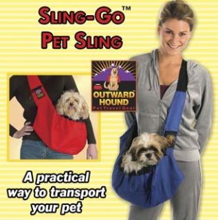 Outward Hound Sling Style Carrier for Pets up to 20 lbs. Black