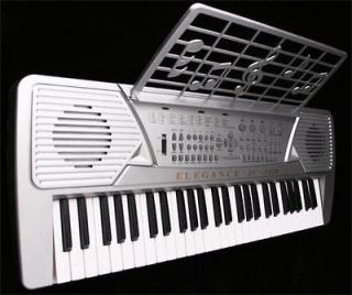 SILVER 54 Key Electronic Music Keyboard Electric Piano Multi Sound