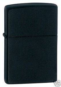 Zippo Black Matte Full Size Lighter, Low Shipping, 218