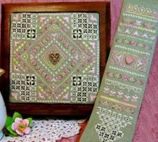 Hearts and Flowers Hardanger & Specialty Cross Stitches Chart Sampler 