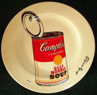 ANDY WARHOL x Block China 12 in. Big Campbells Soup Can, 1962 Plate 