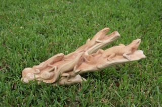 Lizard Family Wood Carving Sculpture Bali Art