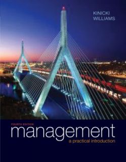 Management by Angelo Kinicki and Brian K. Williams 2008, Paperback 