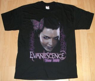 Evanescence 2004 Tour T Shirt With Seether Large NEW Amy Lee