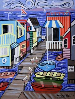 HOUSE BOATS FOR SALE BIRDS CUBIST ANTHONY FALBO