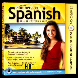 NEW Learn Spanish Deluxe Language 16 Audio CDs & 1  CD