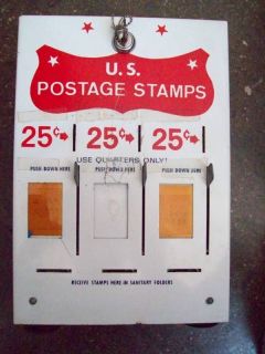 VINTAGE US POSTAGE STAMPS VENDING MACHINE!! 12x8 inches, COOL & RARE 
