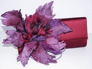 GUCCI Angelica Floral Applique Satin Clutch Bag Handbag NWT