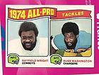 Rayfield Wright 6 Time Pro Bowler Hall Of Fame 1975 Topps All Pro Card 