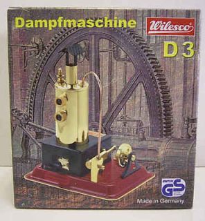 WILESCO D3 NEW TOY STEAM ENGINE WITH BRASS BOILER   MUST SEE !!
