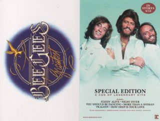 BEE GEES GREATEST HITS   promo art card