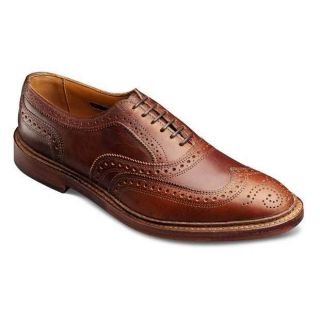 Allen Edmonds Mens Mctavish Dark Brown Cognac Wingtip Leather Shoe 