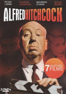 Alfred Hitchcock 7 Feature Films DVD, 2009, 3 Disc Set
