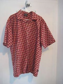 FUBU PATTERNED XL MENS BUTTON DOWN SHIRT   PLEASE SEE ALL PICTURES